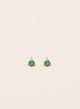EMERALD GOLD PLATED EARRINGS (PRE-ORDER)