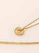 CONCENTRIC CIRCLE GOLD PLATED NECKLACE