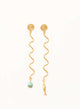 WAVES GOLD PLATED EARRINGS