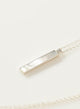 MOTHER OF PEARL PLATE SILVER NECKLACE