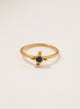 BINDI CROSS LAPIS LAZULI GOLD PLATED RING