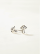 MUSHROOM SILVER EARRINGS