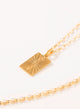 NUMBER 1 PLATE GOLD PLATED NECKLACE