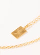 NUMBER 7 PLATE GOLD PLATED NECKLACE