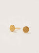 MINI EGYPTIAN SUN GOLD PLATED EARRINGS