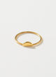 Half dome gold plated ring
