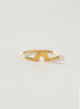 Rainbow gold plated ring