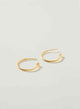 Basic gold plated hoops