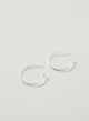 Basic silver hoops