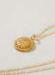 Sun gold plated necklace