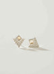 CITRINE PYRAMID SILVER EARRINGS
