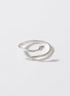 Snake adjustable silver ring